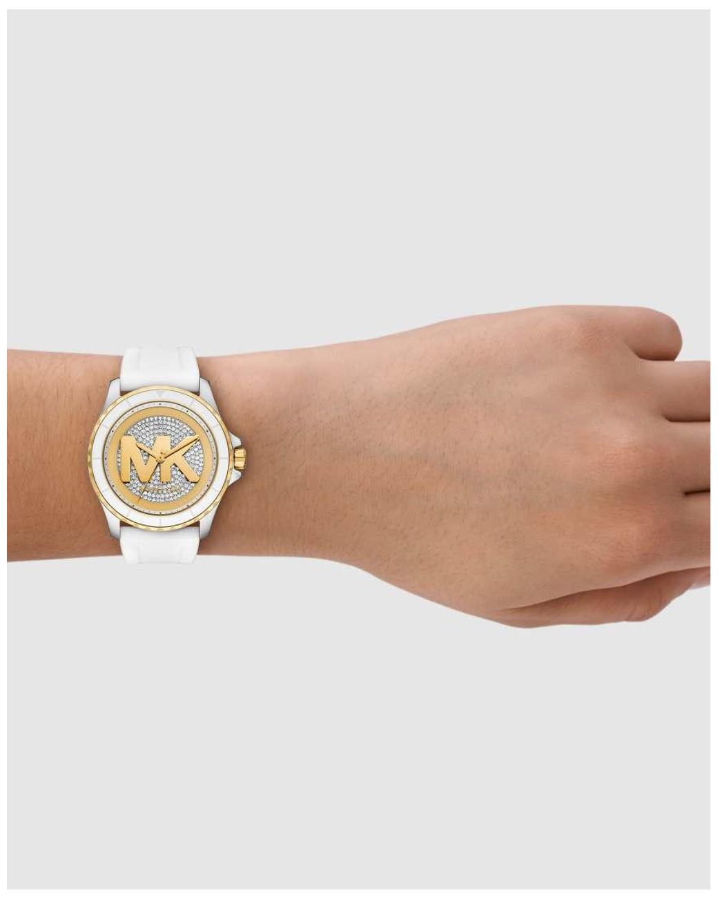 Michael Kors White Everest Three-Hand Silicone Watch