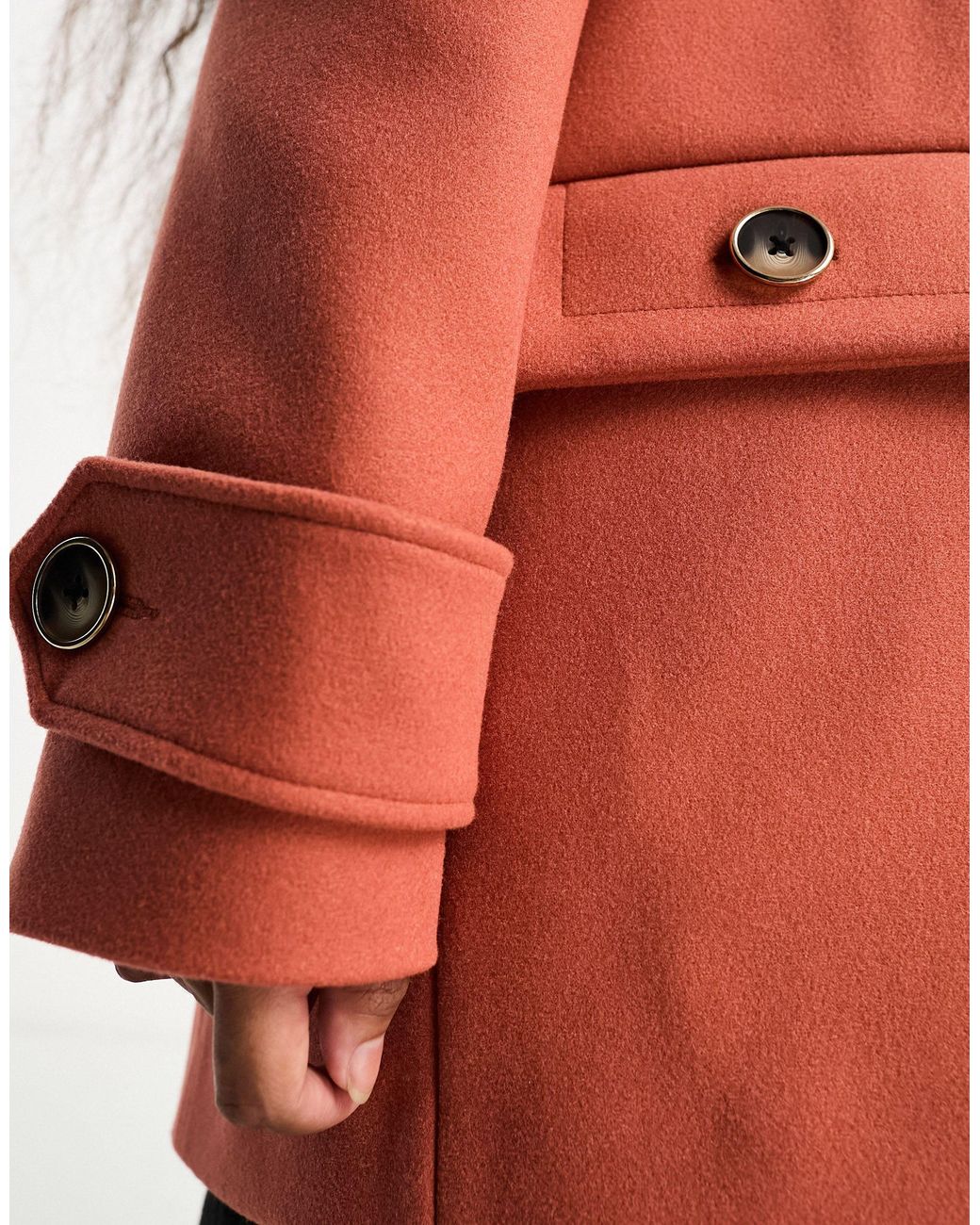 Oasis pink 2025 charmaine button coat