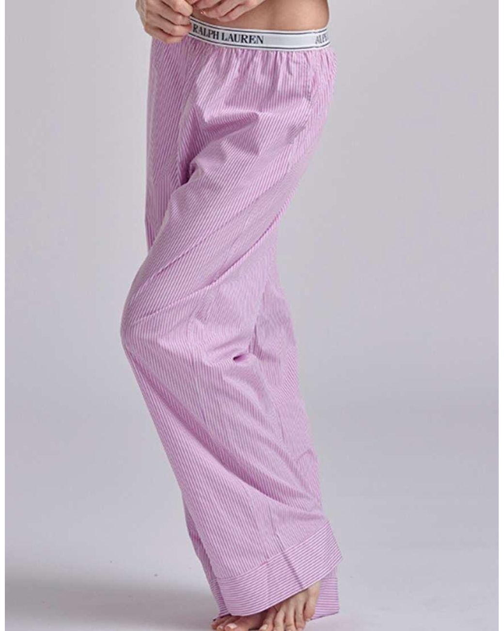 Polo Ralph Lauren Purple Separate Sleep Pant With Elastic Logo
