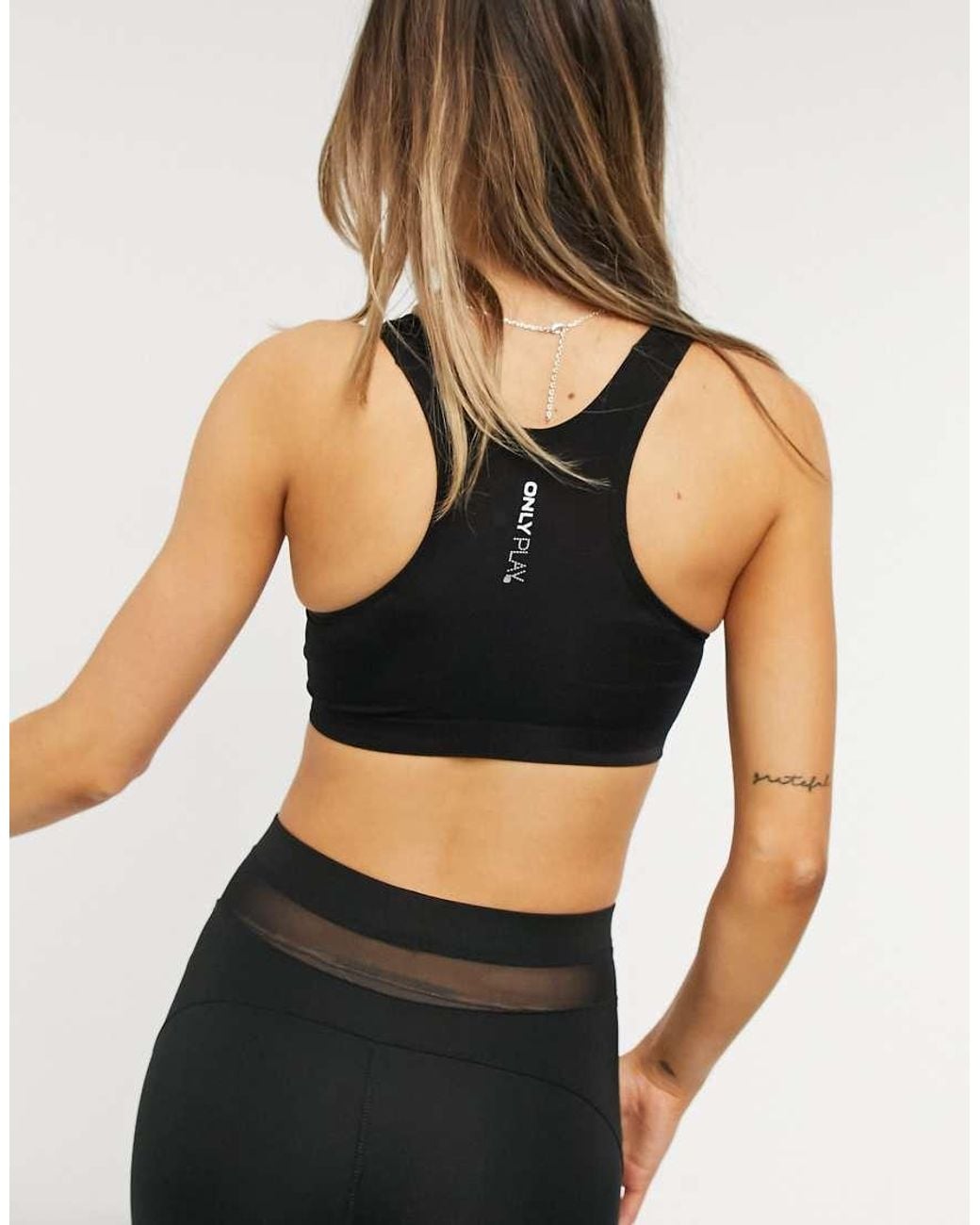 Only Play Black Shaped Sports Bra