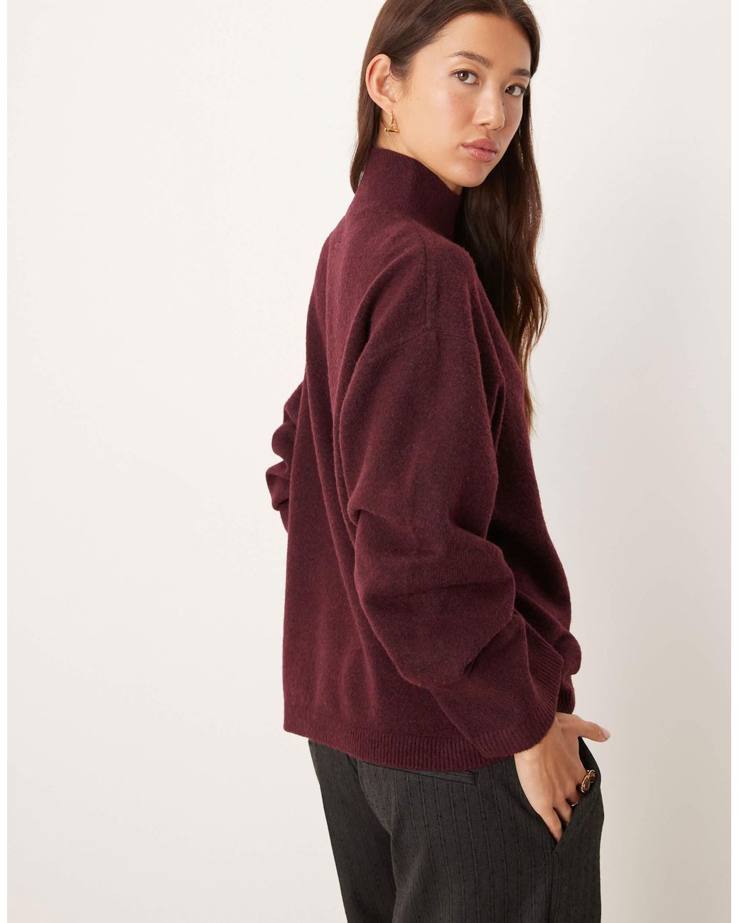 ASOS Purple – longline-pullover