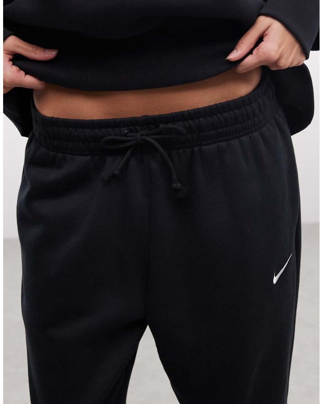 Nike Blue Phoenix Fleece High Waisted Oversized Cuffed joggers