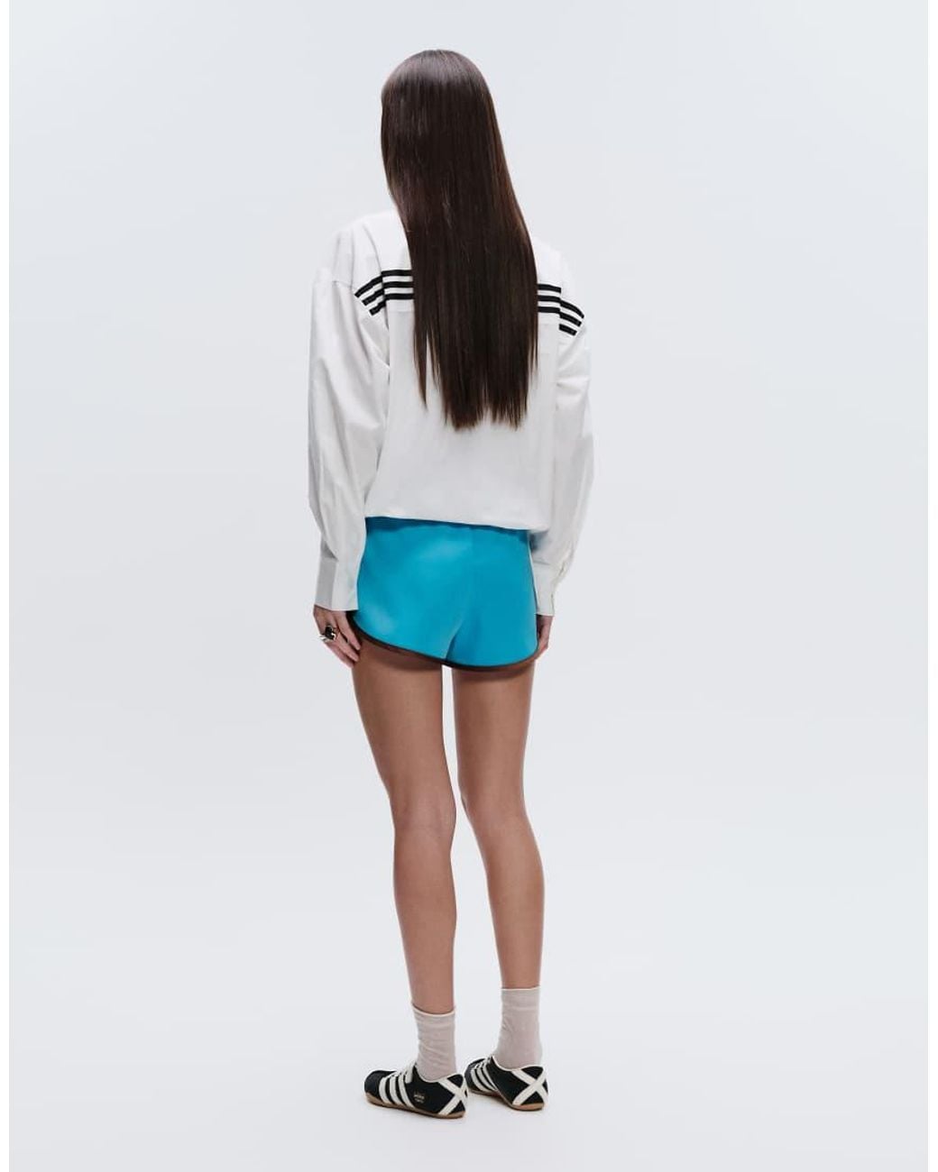 Adidas Originals White X Asos Three Stripe Sprinter Shorts