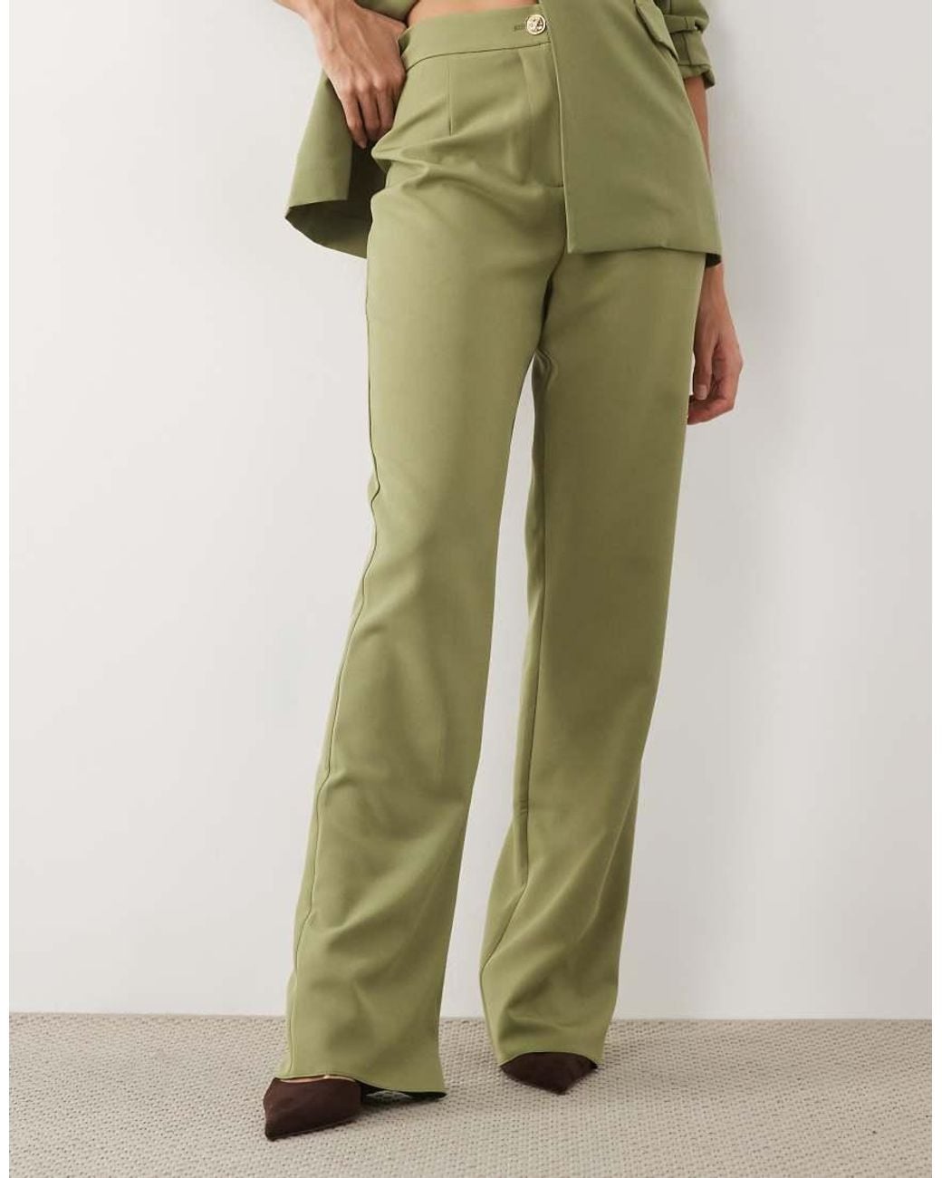 ASOS Green Set Tailored Suit Pants