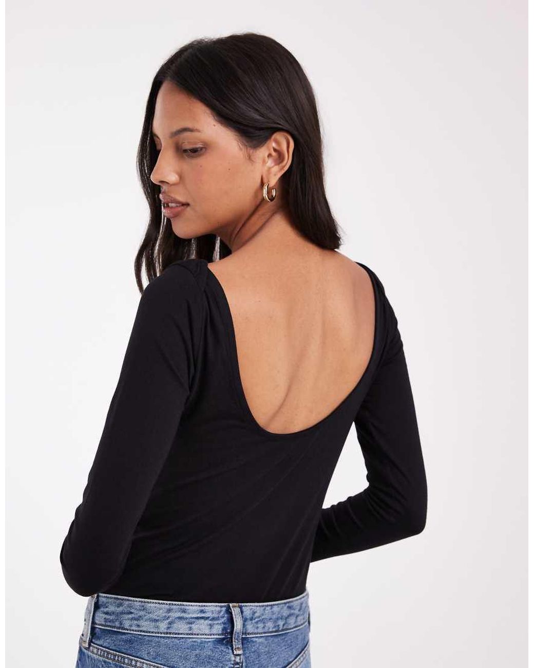 Lee Jeans Blue Long Sve Bodysuit