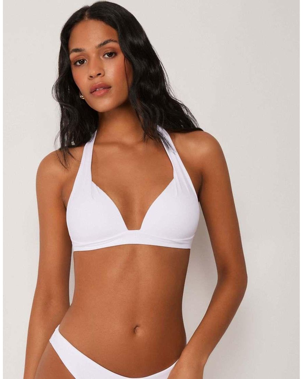 Calzedonia Brown Premium Fit Graduated Triangle Bikini Top