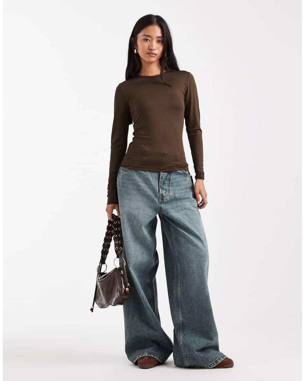 Top di Threadbare in Brown