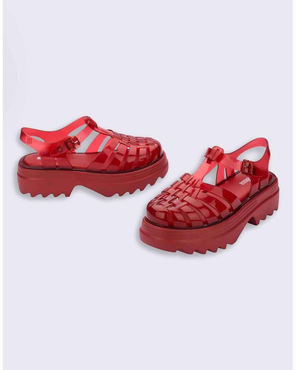Melissa Red Possession Platform Ii Jelly Sandals