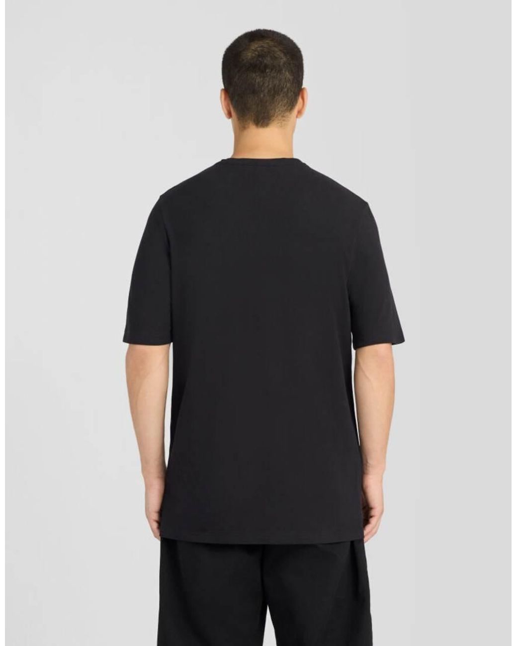 Lyle & Scott Black Ss T-Shirts Pique Interlock T-Shirt for men