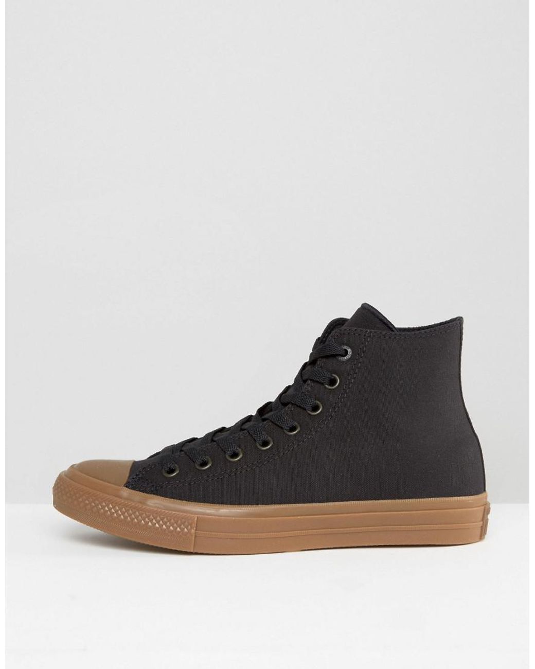 Converse Chuck Taylor All Star Ii Hi Sneakers With Gum Sole In Black  155496c for Men | Lyst