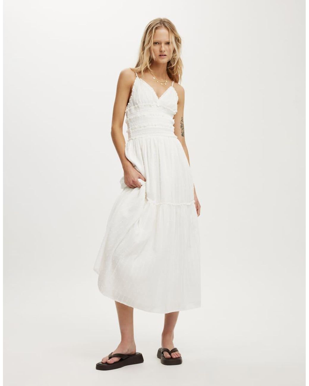 Cotton On White Olli Maxi Dress