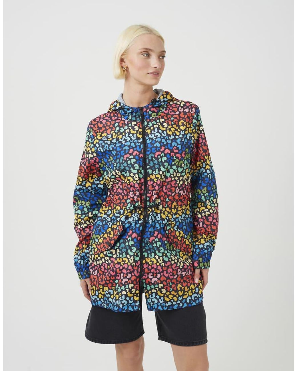 Brave Soul Blue Lightweight Showerproof Jacket