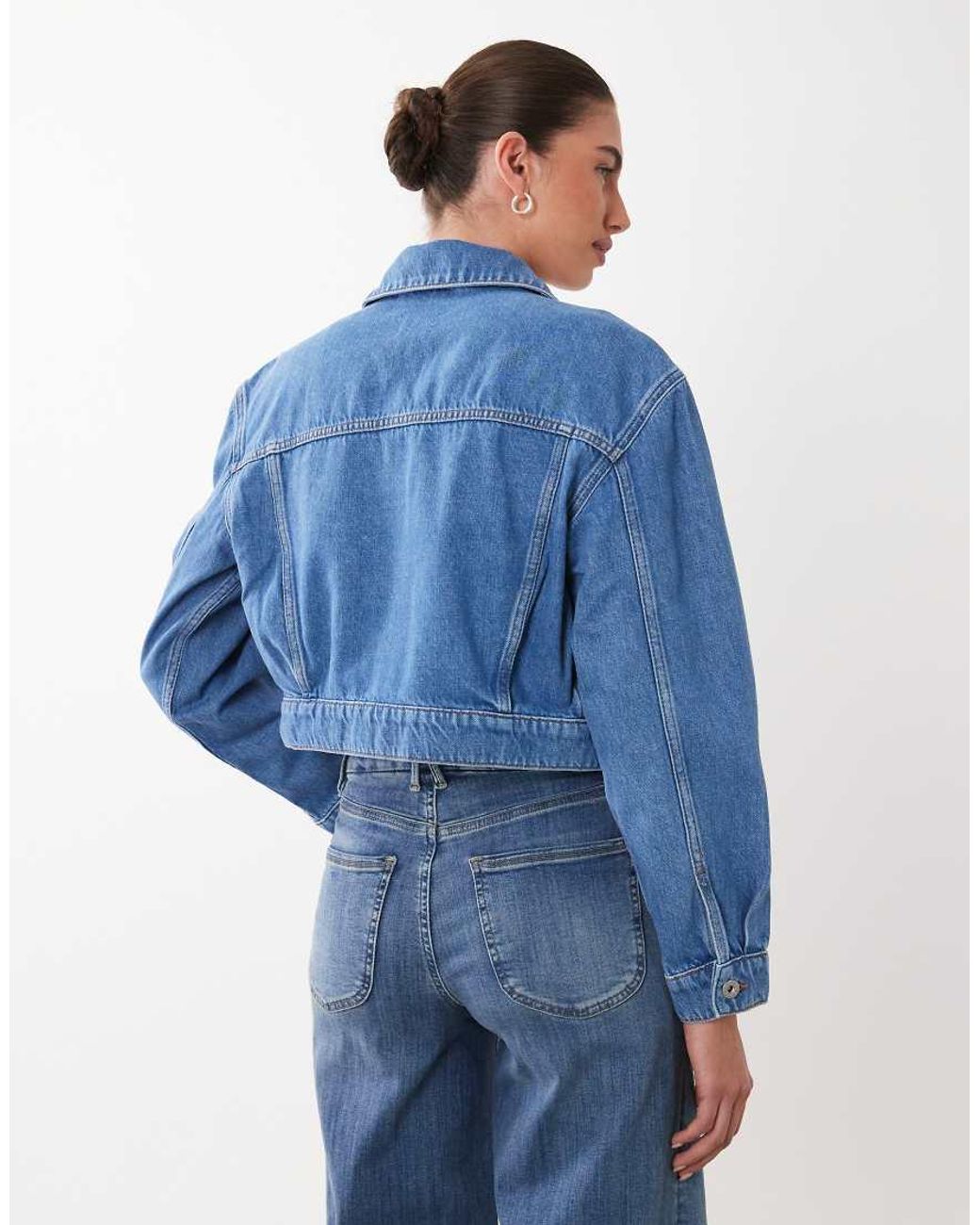 HUGO Blue Hugo Galatea Cropped Denim Jacket
