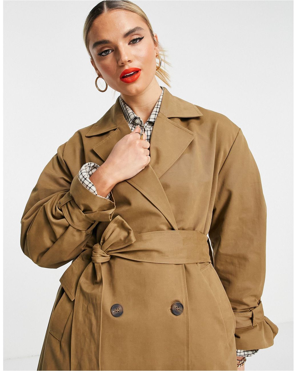 Brown women's trench coat Clearance