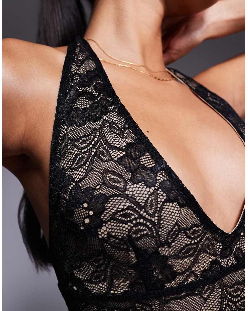 strapless open back dress Devika Ruched Open-Back Maxi Dress in Black