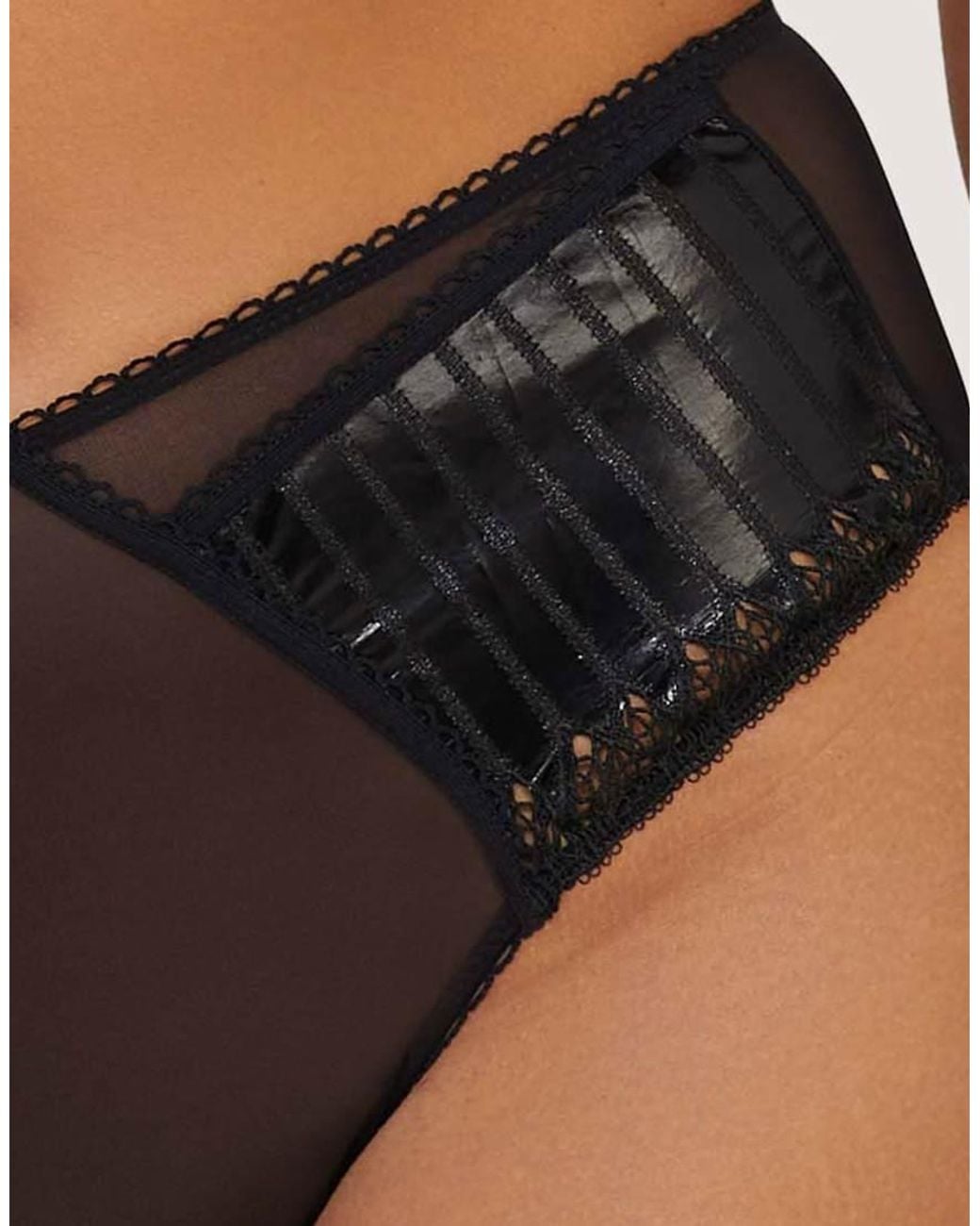 Playful Promises Black Jacinda Embroide Brief