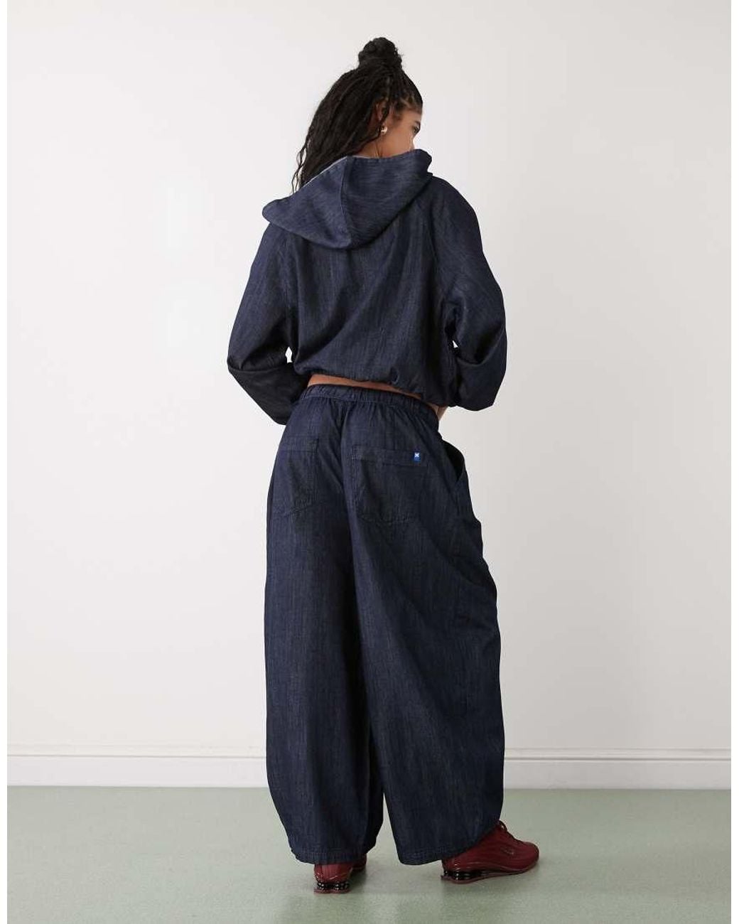 Collusion Blue Chambray Denim Xl Balloon Co Ord