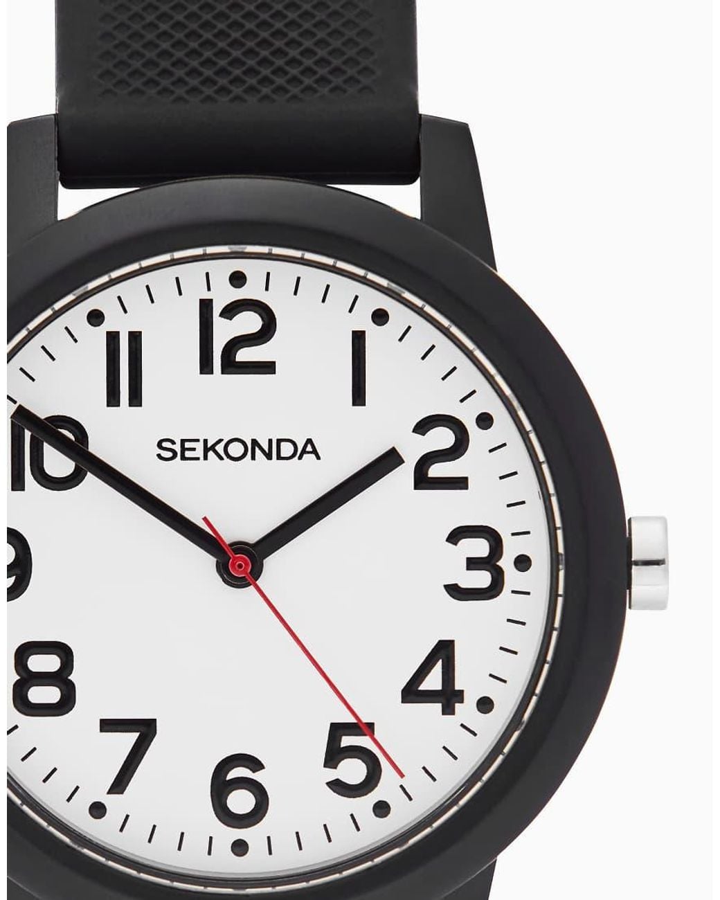 Sekonda Black Nova 36Mm Round Analogue Watch With Strap