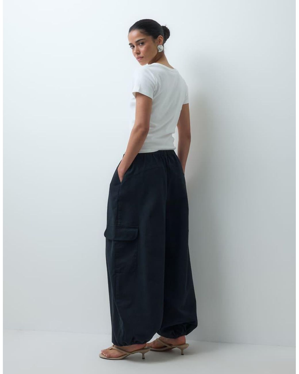 ASOS Blue Oversized Balloon Trouser