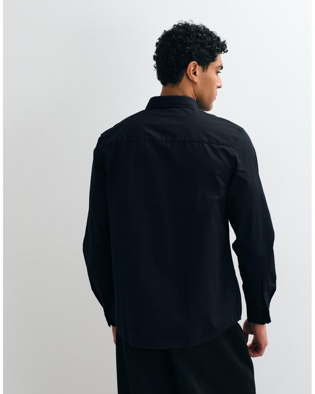ASOS Black Regular Fit Smart Shirt for men