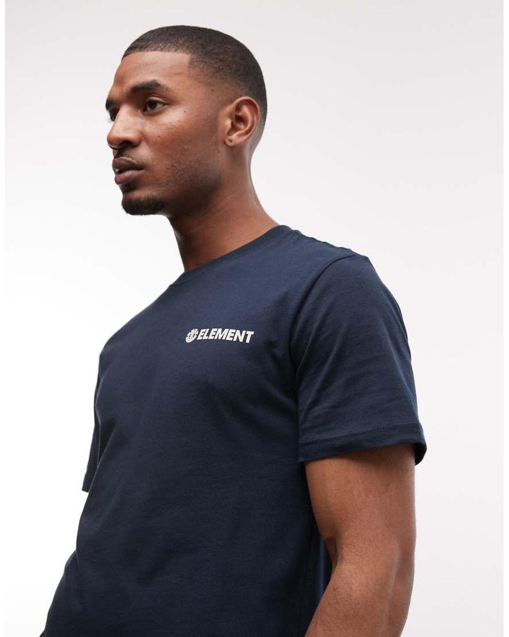 Element Blue Small Graphic T-Shirt for men