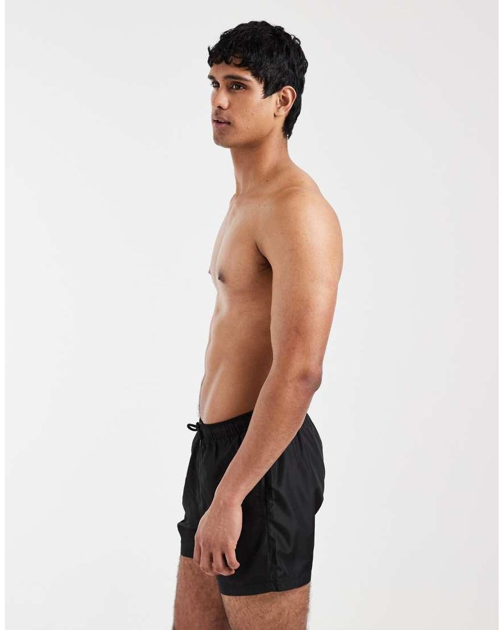Brave Soul Black Swim Shorts for men