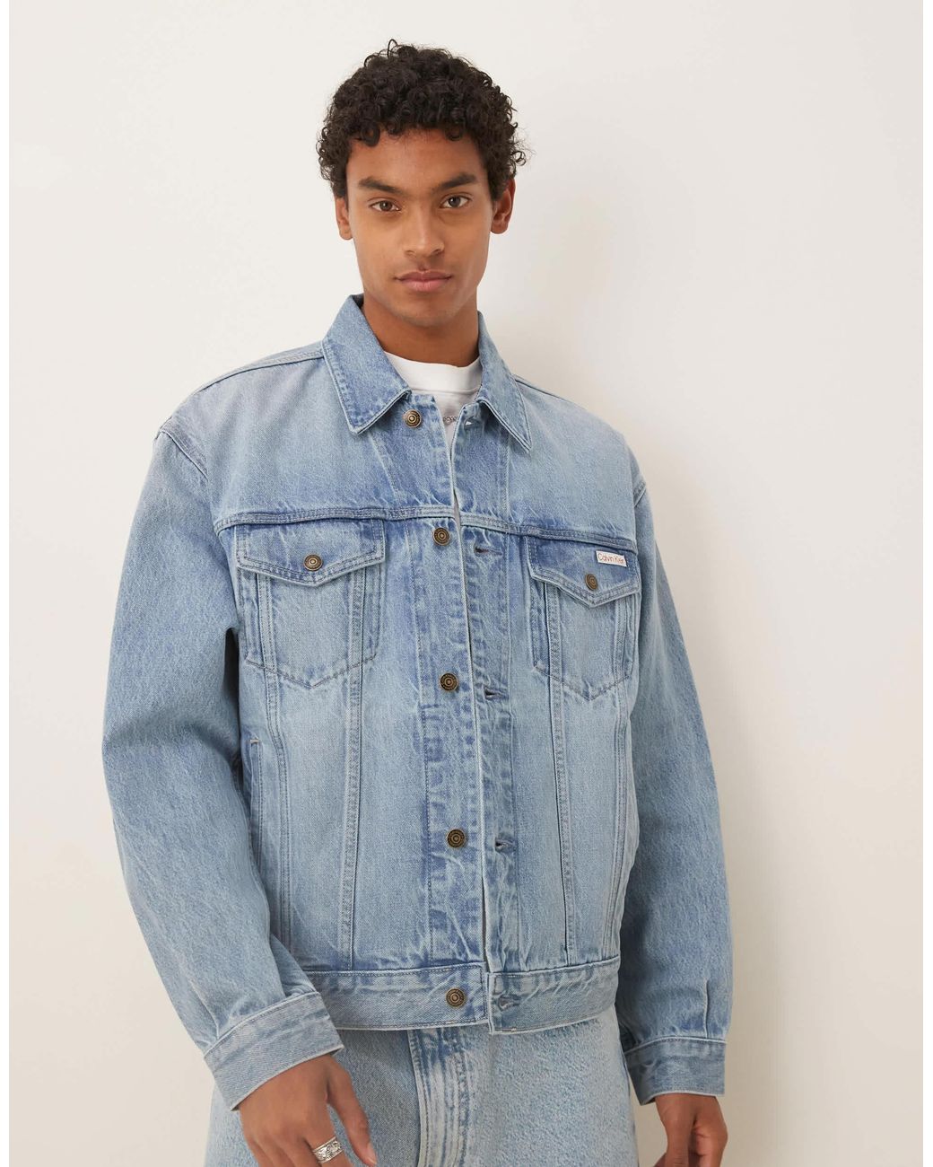 Calvin Klein 90s Icon 94 Trucker Jacket in Blue for Men | Lyst