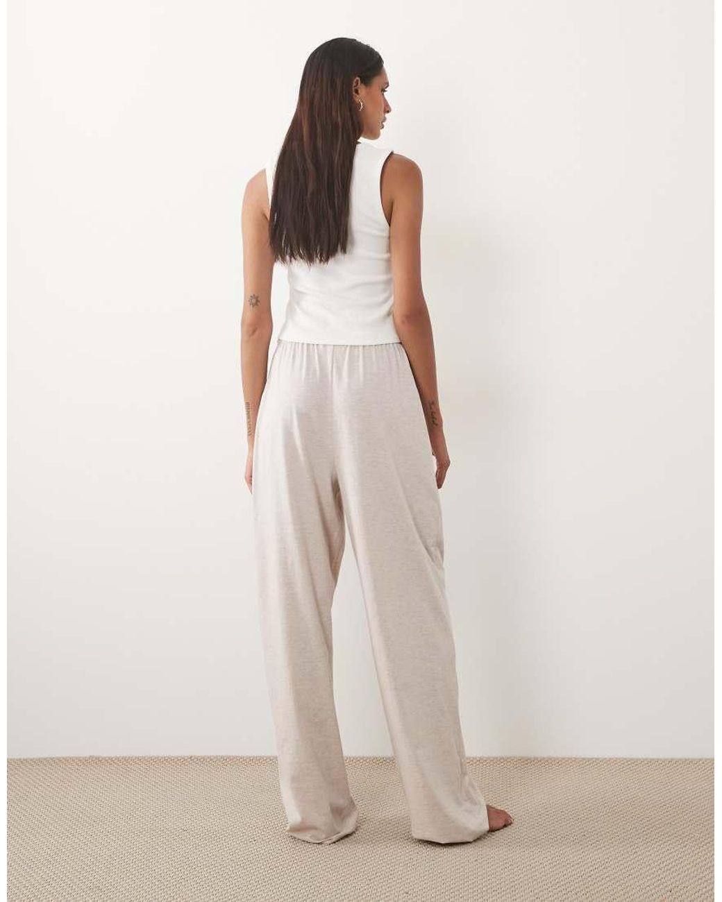 ASOS Natural Asos Design Tall Mix & Match Cotton Pajama Pants