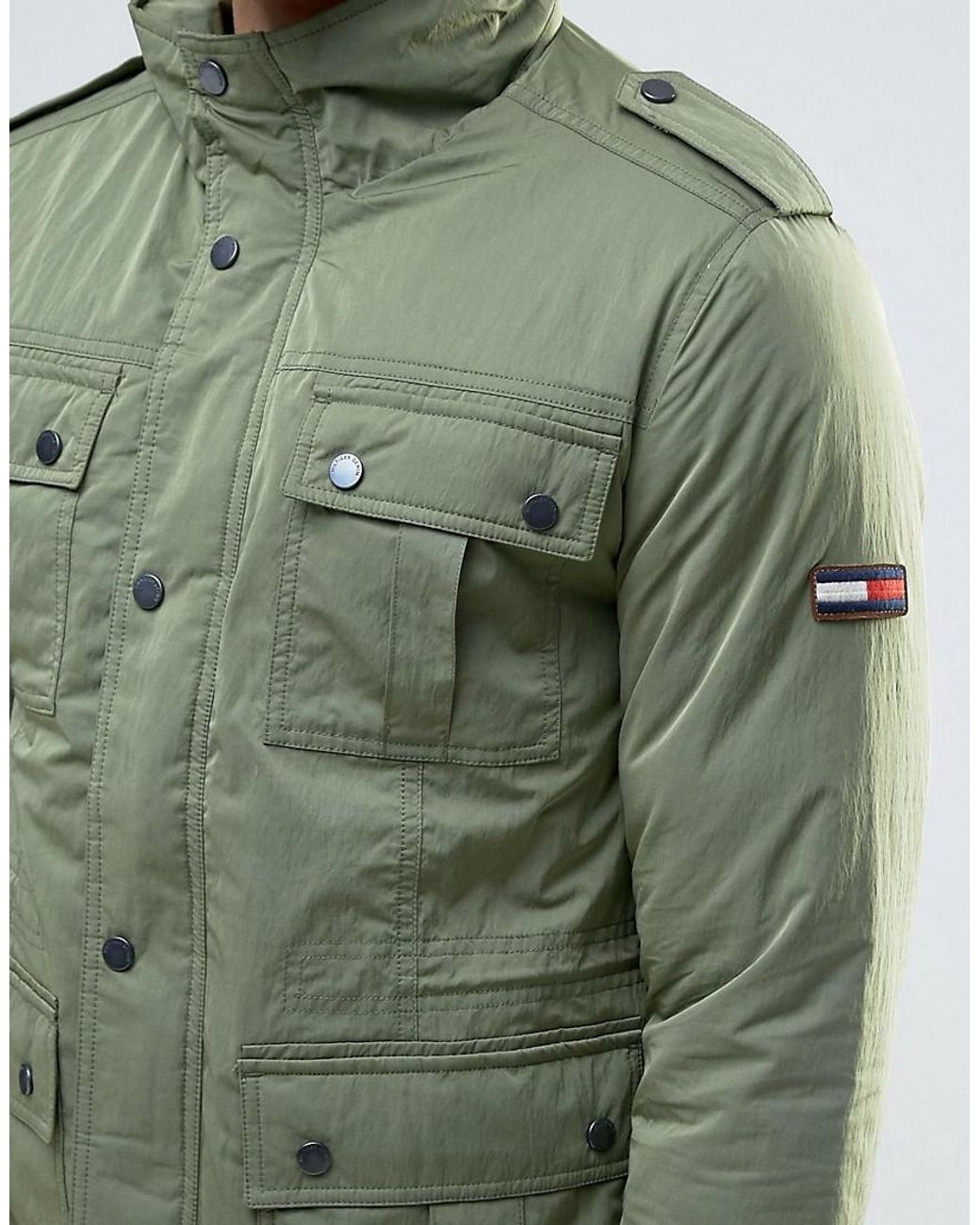 Tommy Hilfiger Denim Four Military Field Jacket in Green for Men | Lyst