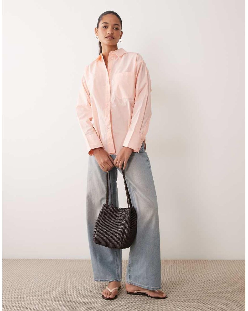 ASOS Orange Classic Cotton Shirt
