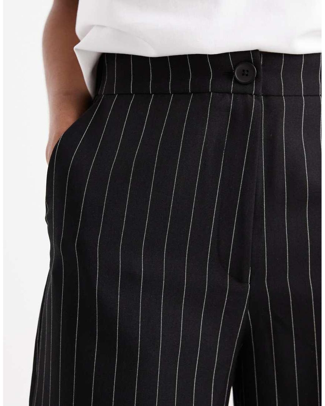 ASOS White Tall Tailored Relaxed Straight Leg Trousers