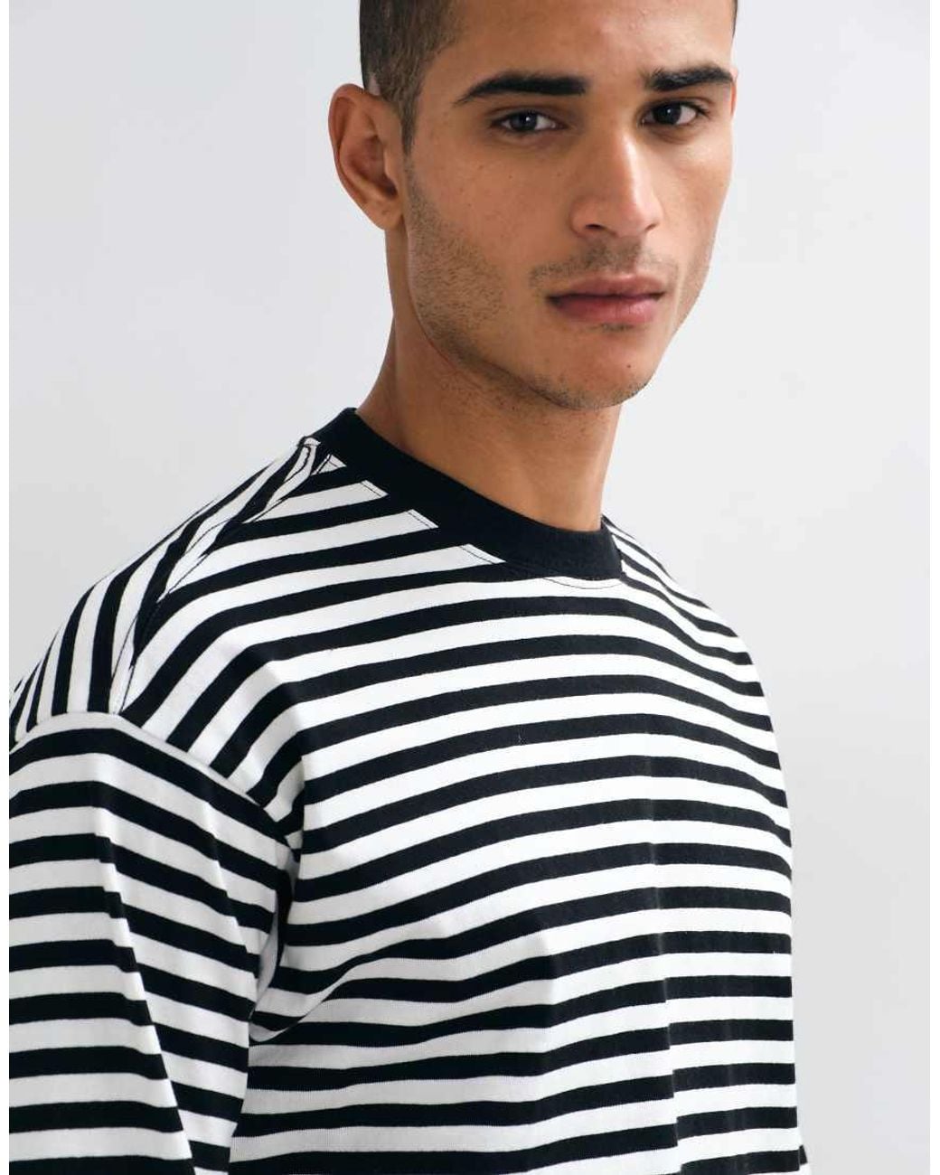 Weekday White Oversized Long Sleeve T-shirt for men