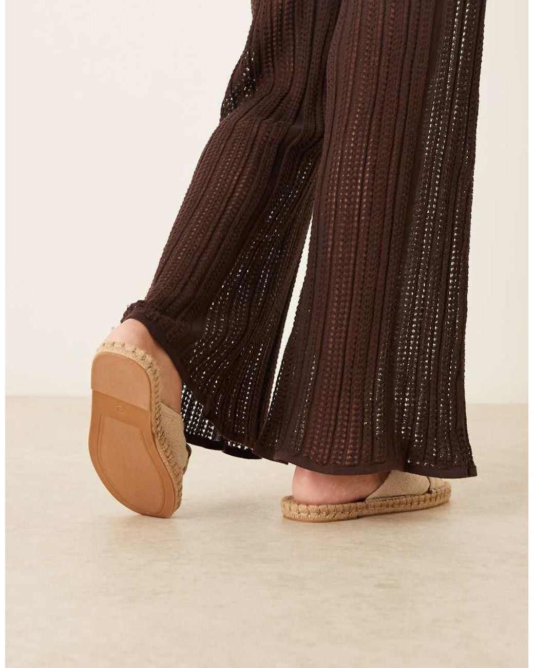 ASOS Black Jade Knotted Espadrille Mules