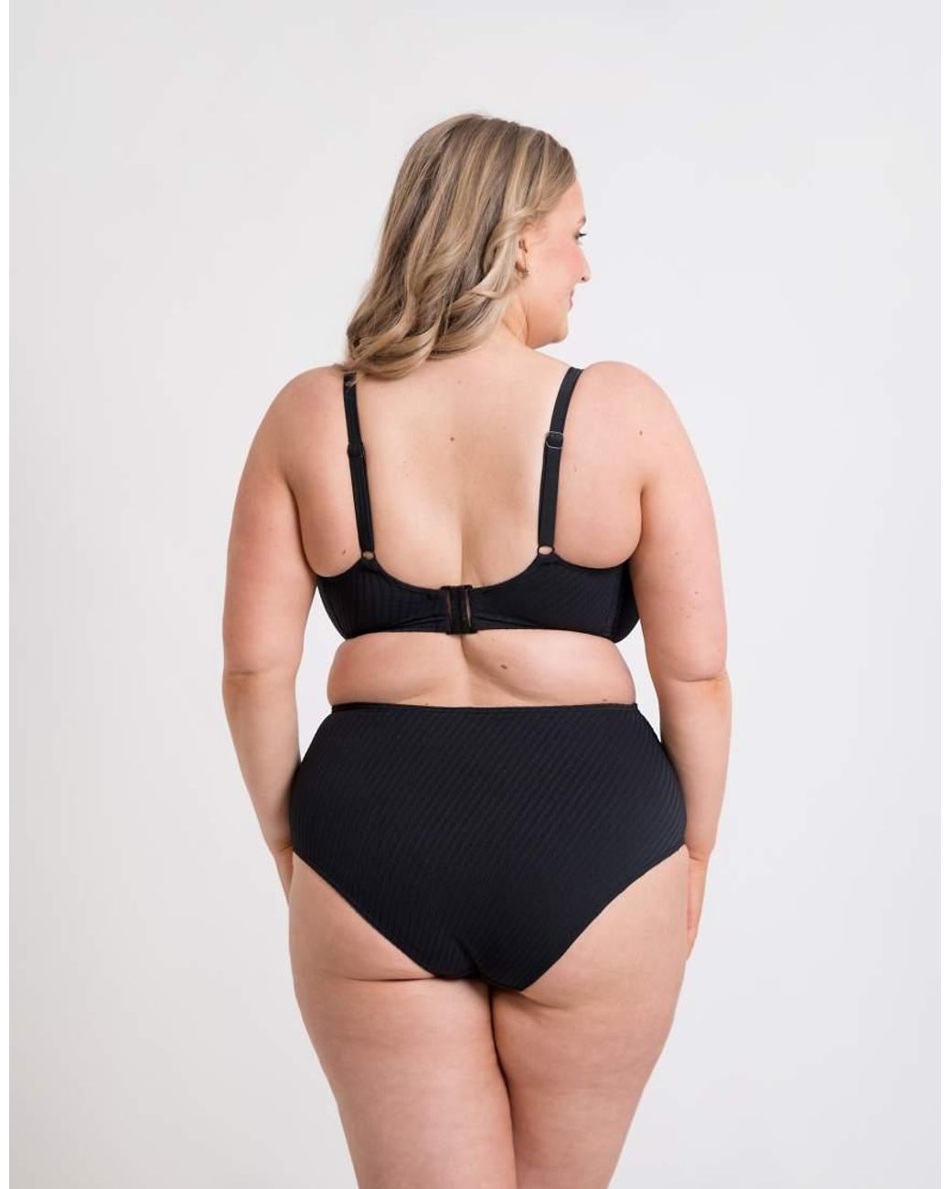 Curvy Kate Blue Jet Set High Waist Fuller Bust Bikini Brief