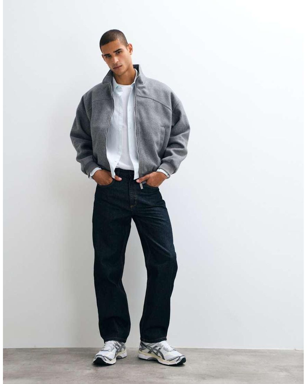 Pull&Bear White baggy Jeans for men