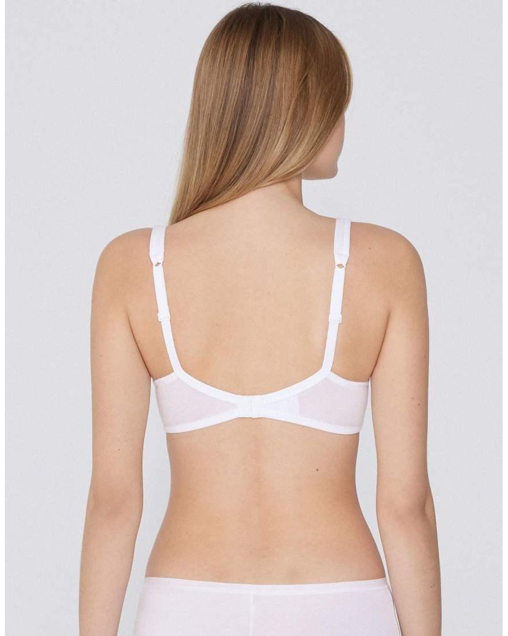 Tezenis White Paris Cotton Balconette Bra