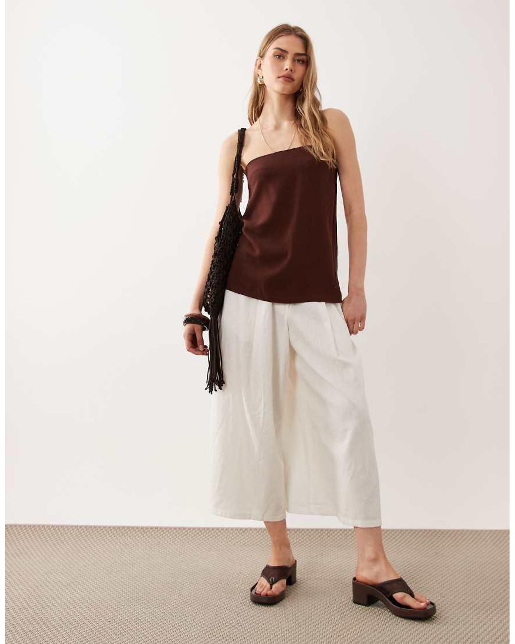 Miss Selfridge Linen Look Tailored Bandeau