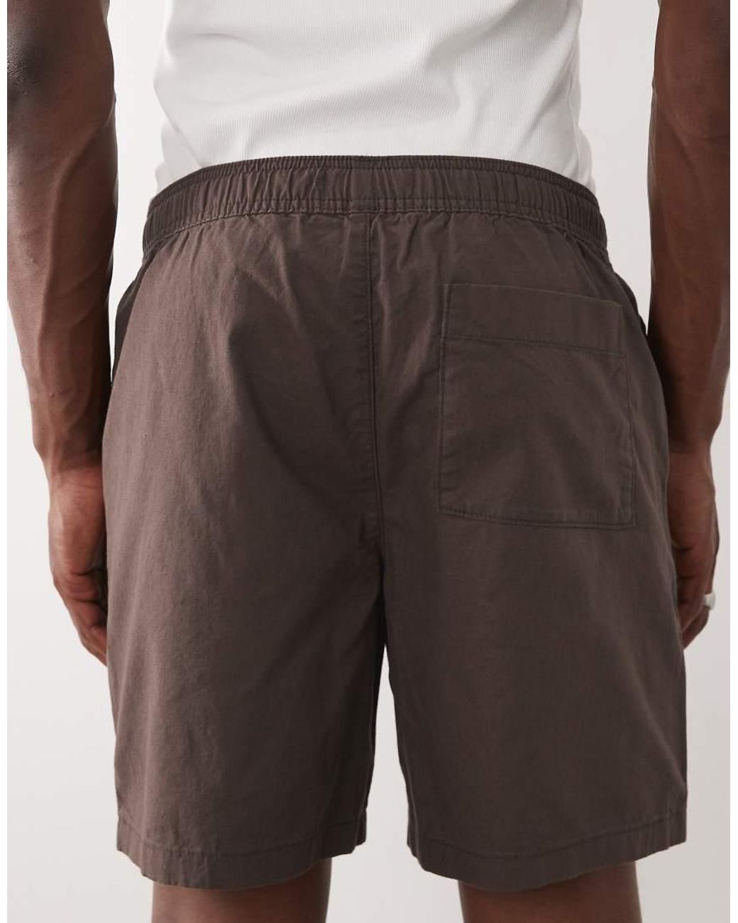 ASOS Pink Linen Blend Short for men