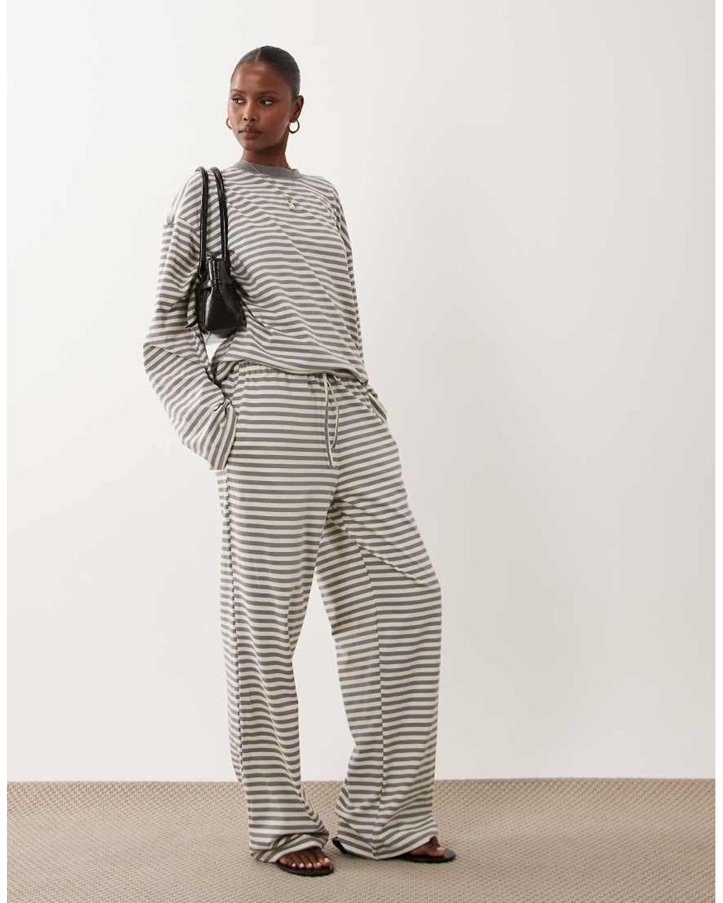 Lioness Gray Bloom Cotton Blend Straight Leg Trouser