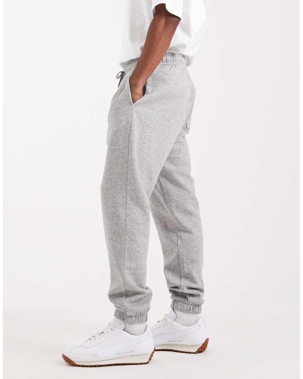 ASOS Gray Essential Tapered Sweatpants for men