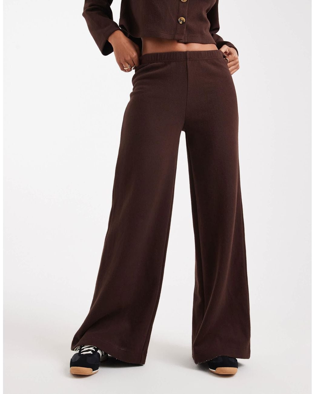 Miss Selfridge Brown Super Soft Pants