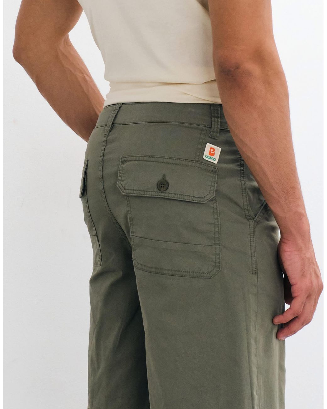 Short ample - olive cendré Blend pour homme en coloris White