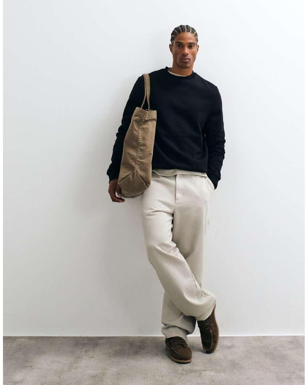 ASOS Black Essentials Sweatshirt for men