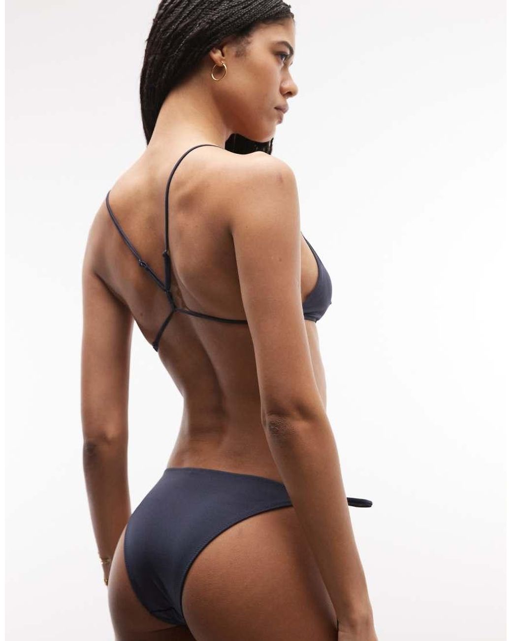 Weekday Blue Tie Side Bikini Bottom Co-Ord