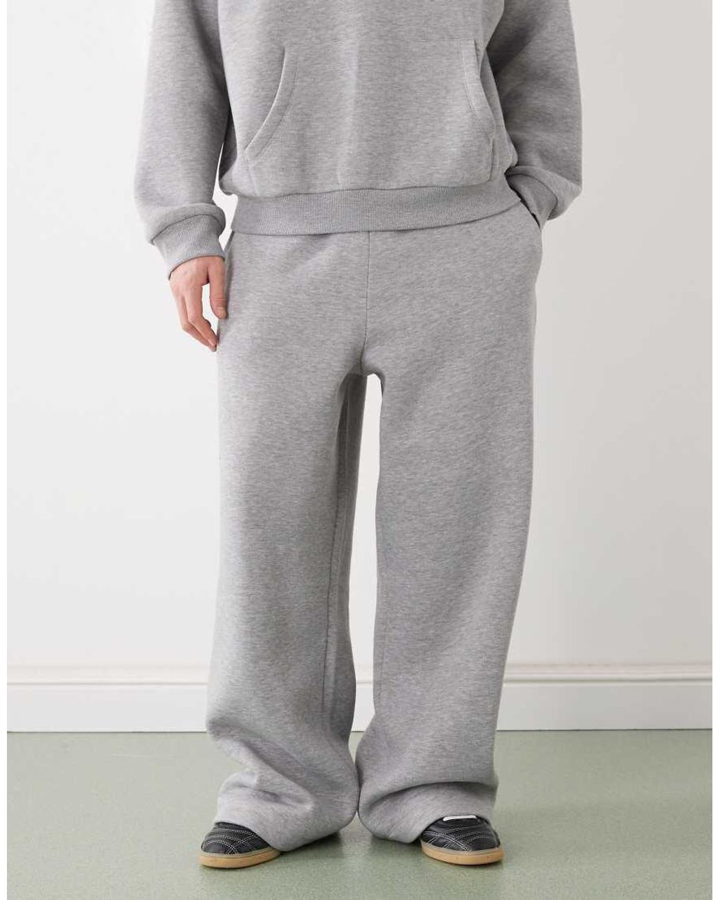 Reclaimed Vintage Gray Unisex Heavyweight Wide Leg jogger