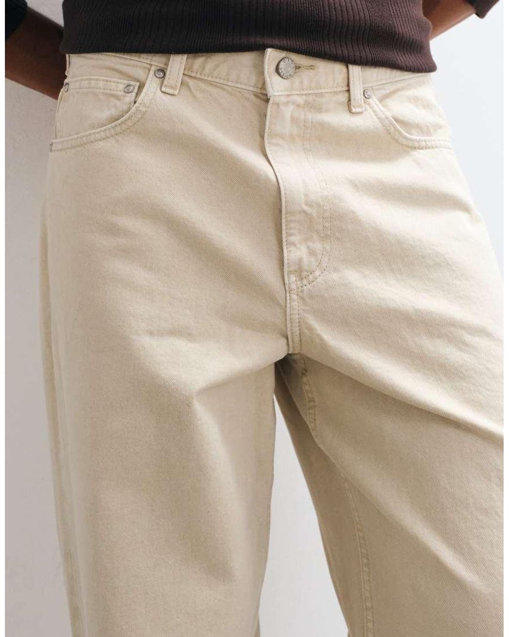 ASOS Natural baggy Jeans for men
