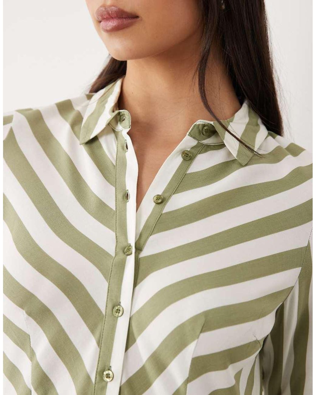 Y.A.S Natural Maxi Shirt Dress
