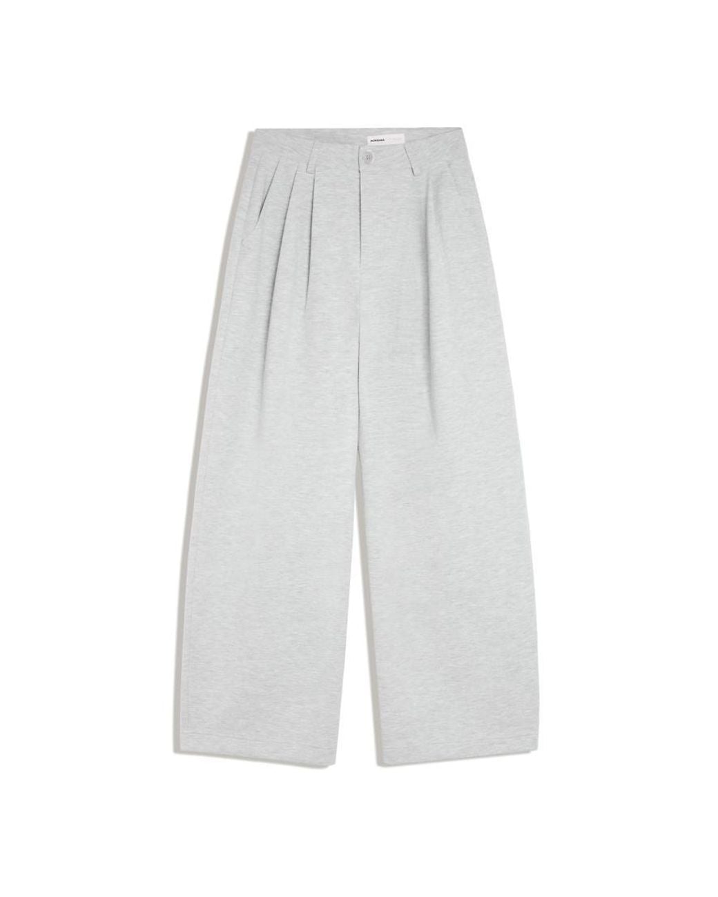 Bershka Gray Darted Trousers