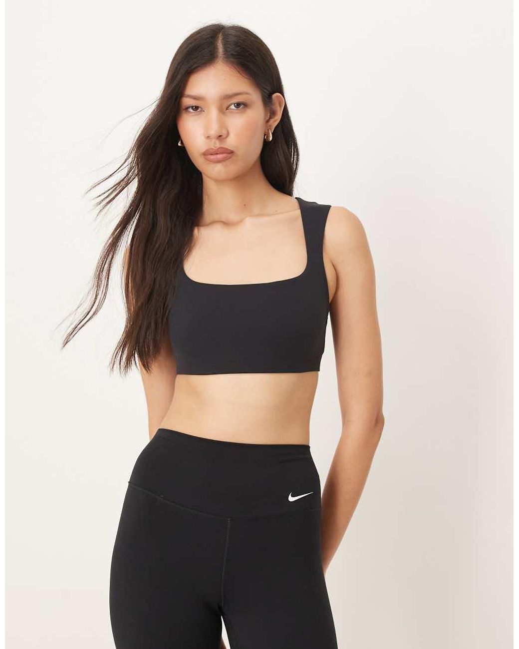 Nike Black Nike Zenvy Training Light Support Sports Bra