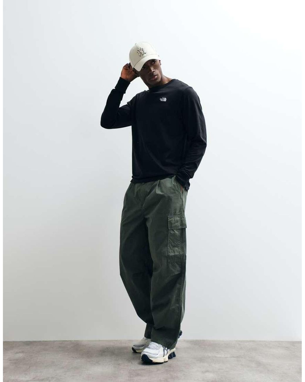 The North Face Blue M Evolution Simple Dome Regular Long Sle for men